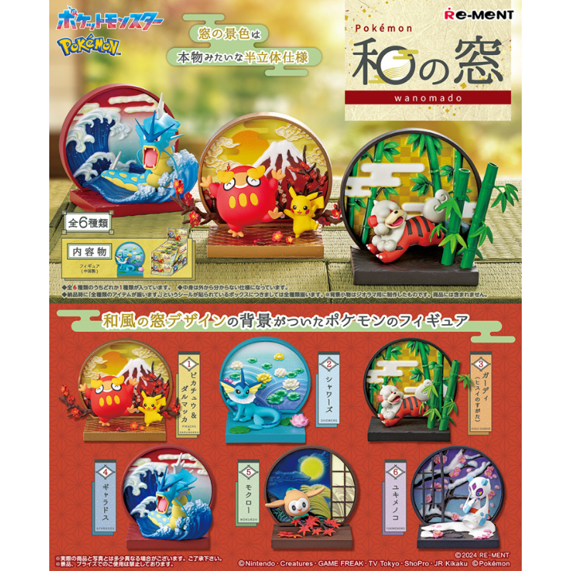 Re-Ment Pokemon Window Collection